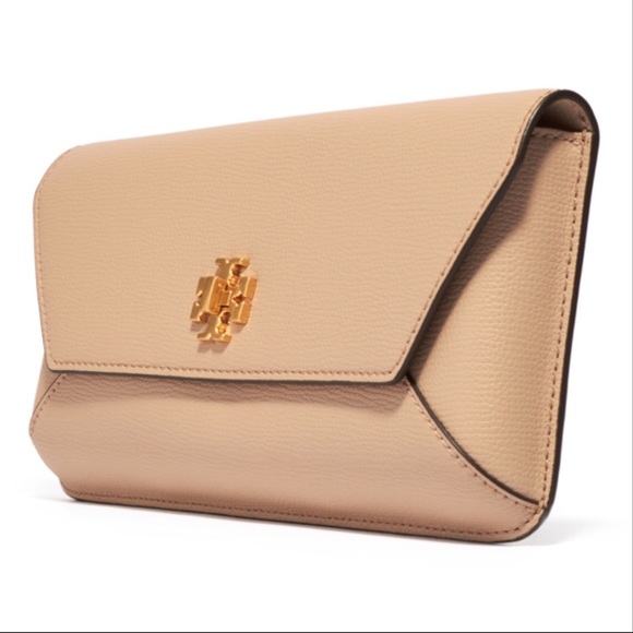 Tory Burch Sand Kira Envelope Clutch - Picture 5 of 14